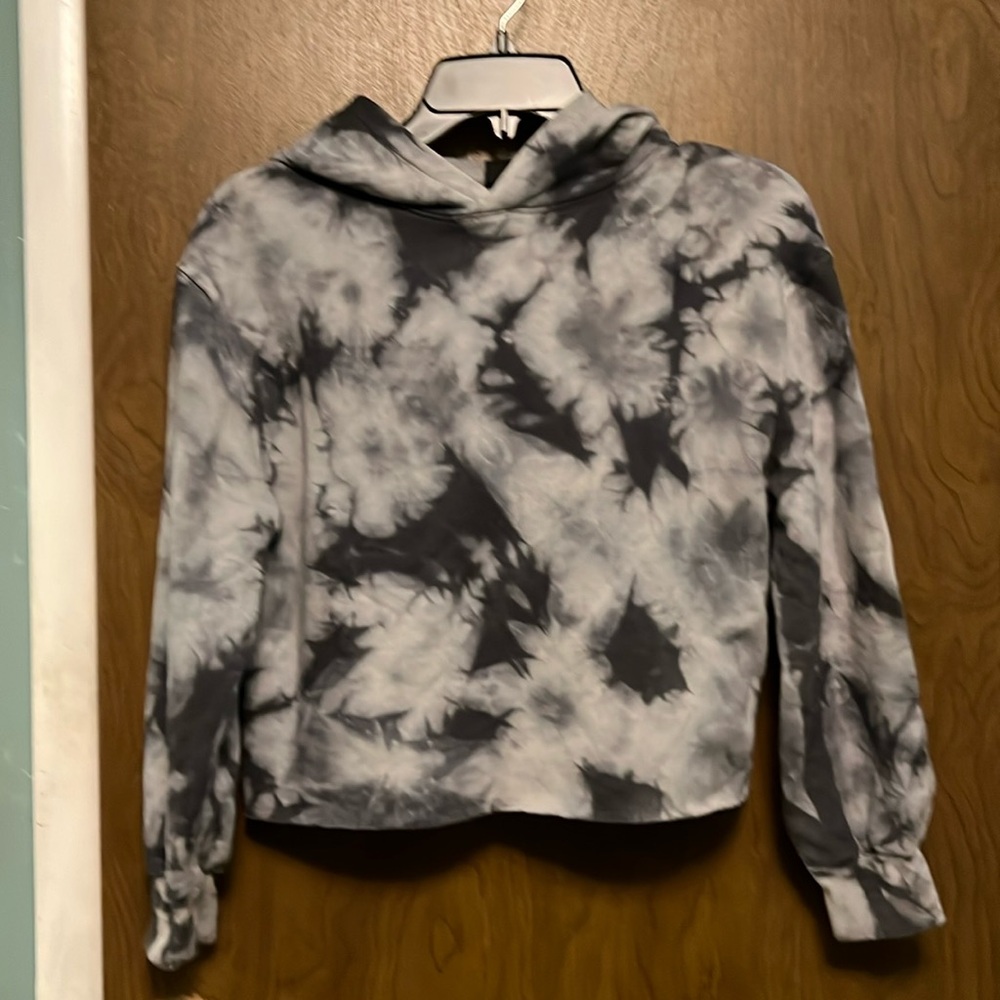 Art class gray tie dye hoodie size L (10/12) girls